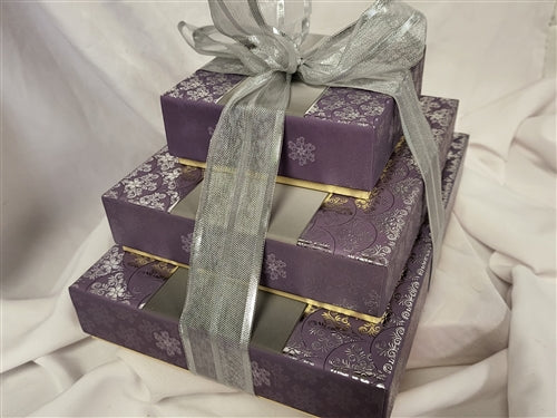 Rakhi Silver & Grey Tower Gift Box