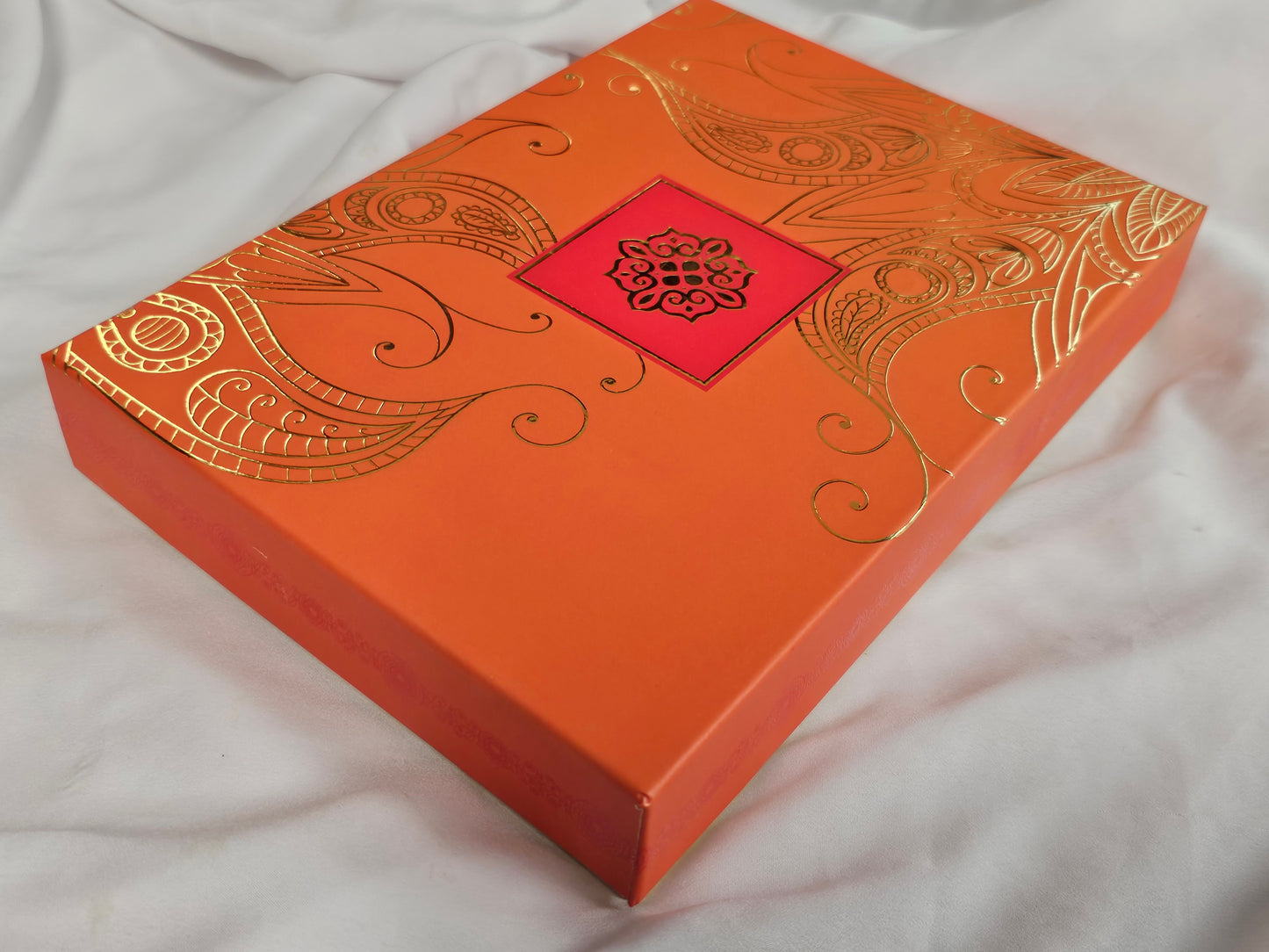 2LB Orange & Gold Mix Sweets Gift Box