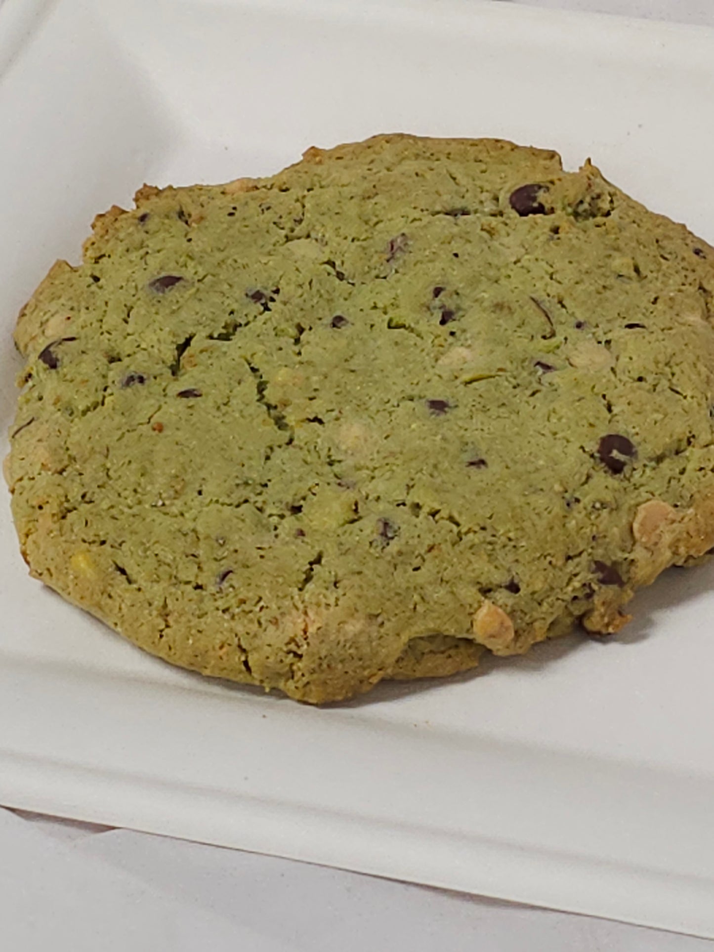 Pistachio Chocolate Chip Cookie - Eggless
