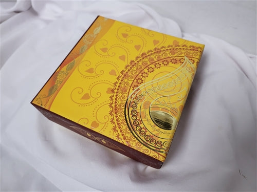 1/2lb Red & Yellow Diya Mix Sweets Gift Box