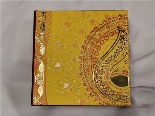 1/2lb Red & Yellow Diya Mix Sweets Gift Box