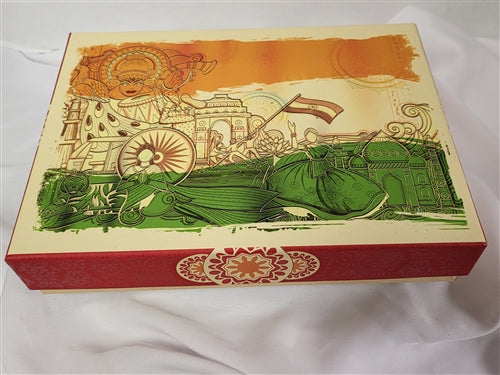 1lb Indian Flag Mix Sweets Gift Box
