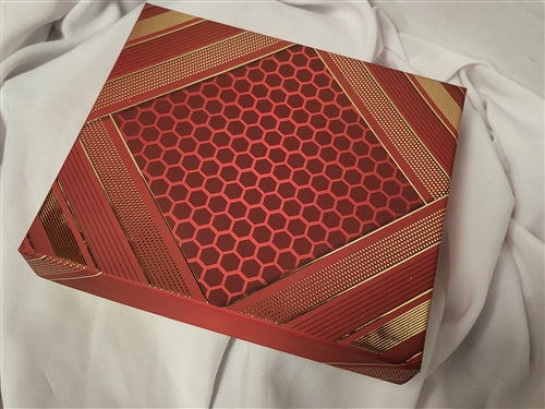 1lb Red & Gold Stripe Mix Sweets Gift Box