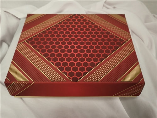 1lb Red & Gold Stripe Mix Sweets Gift Box