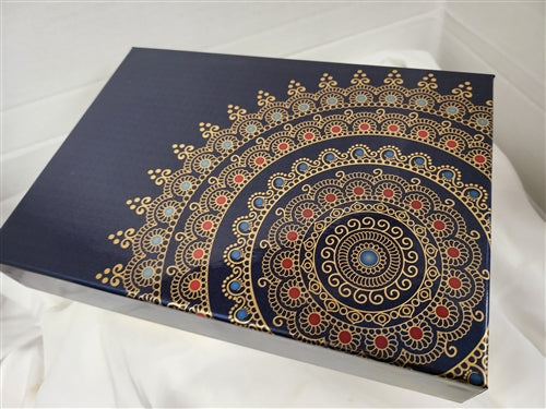 2LB Blue and Gold Gift Box