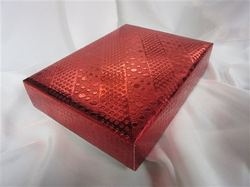 1lb Red Foil Cloth Gift Box