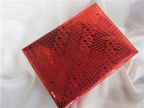 1lb Red Foil Cloth Gift Box