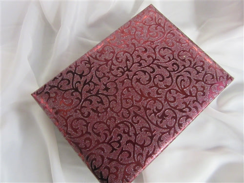 1lb Maroon Foil Cloth Gift Box