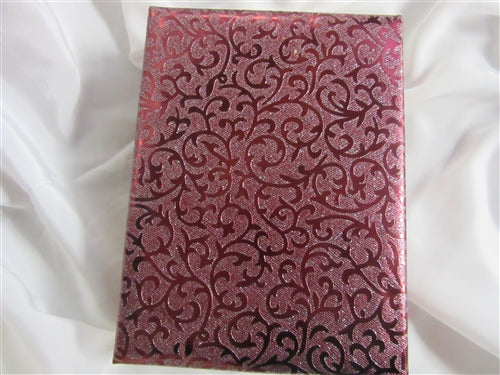 1lb Maroon Foil Cloth Gift Box