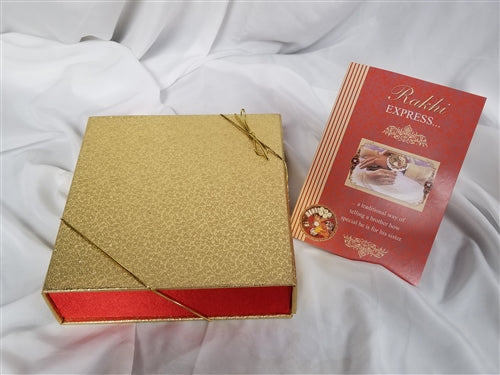 Rakhi Grand Golden Gift Box - 1lb Mix Sweets