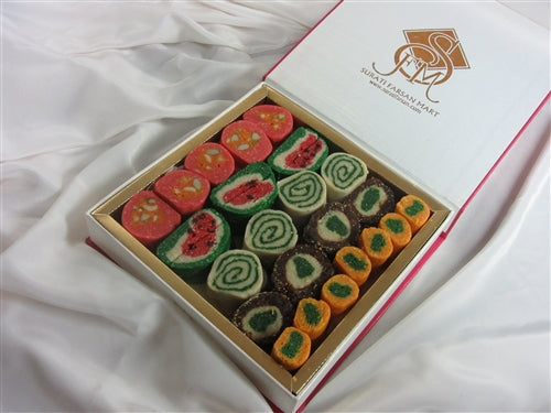 Diwali Special 2lb Mix Sweets Jewel Gift Box with Diya