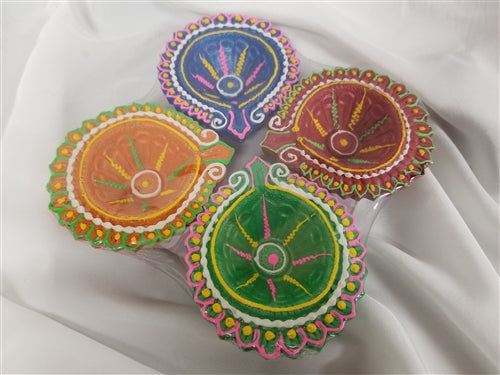 Diwali Special 2lb Mix Sweets Jewel Gift Box with Diya