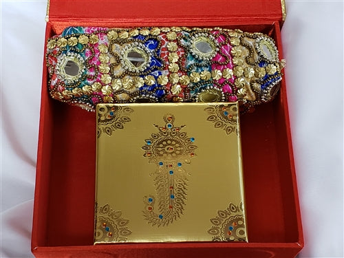 Diwali Special Gold Box - Pouch & Sweets