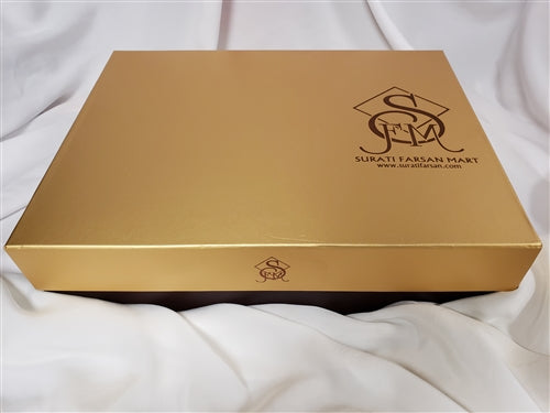Diwali Special Mix Sweets and Snacks Gold Gift Box