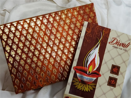 Diwali Special 2lb Orange & Gold Gift Box