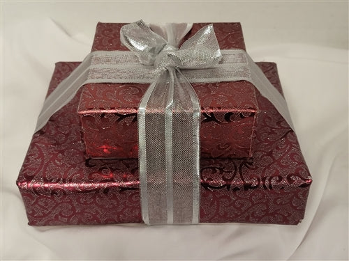 Rakhi 1.50lb Kaju Combo Red Foil Gift Box