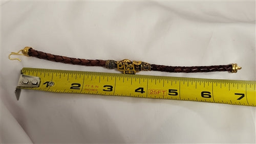 Premium Rakhi Brown Bracelet with card