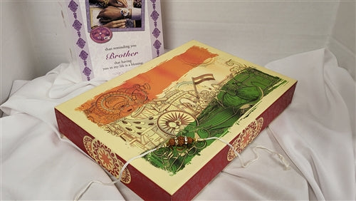 Rakhi 2lb Indian Flag Gift Box