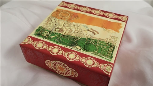 1/2LB Indian Flag Mix Sweets Gift Box