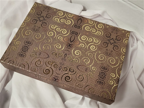 2lb Brown & Gold Mix Sweets Gift Box