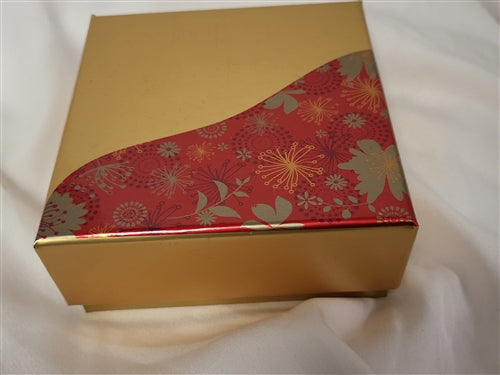 1/2LB Golden Red Leaves Mix Sweets Gift Box