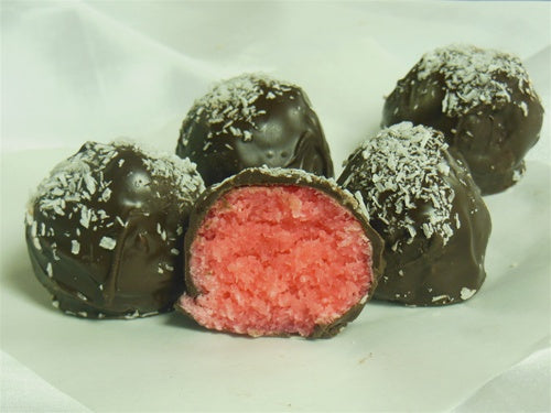 Chocolate Rose Coconut Rolls