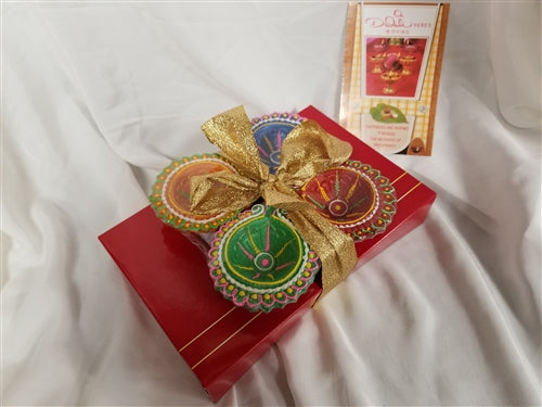 Diwali Special 24 Pc Sweets Box with Diya Set