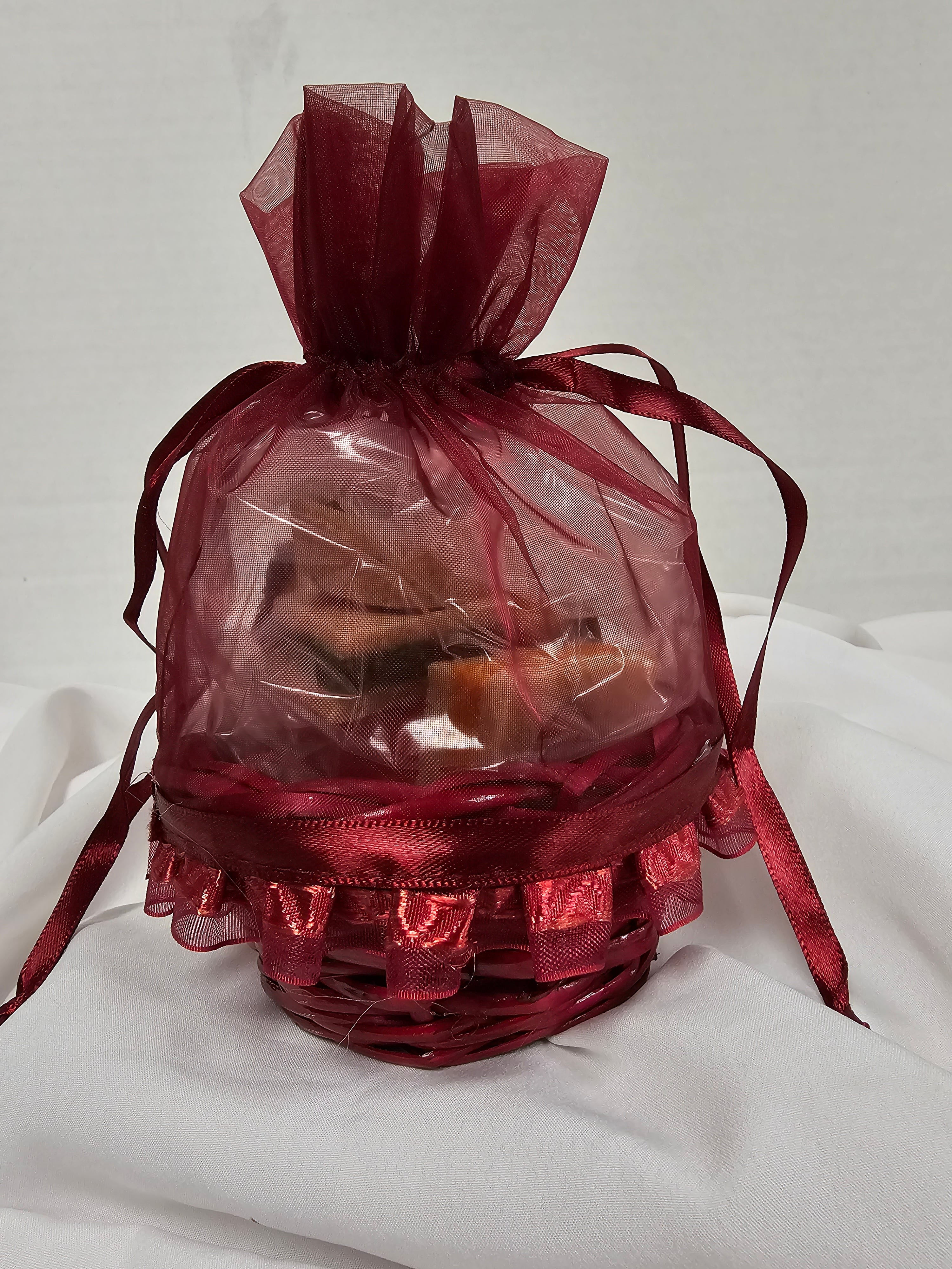 Burgundy Mini Gift Basket - 1/2lb Mix Sweets – Surati Farsan Mart