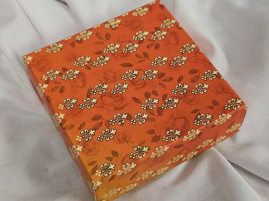 1/2 LB Orange & Gold Mix Sweets Gift Box