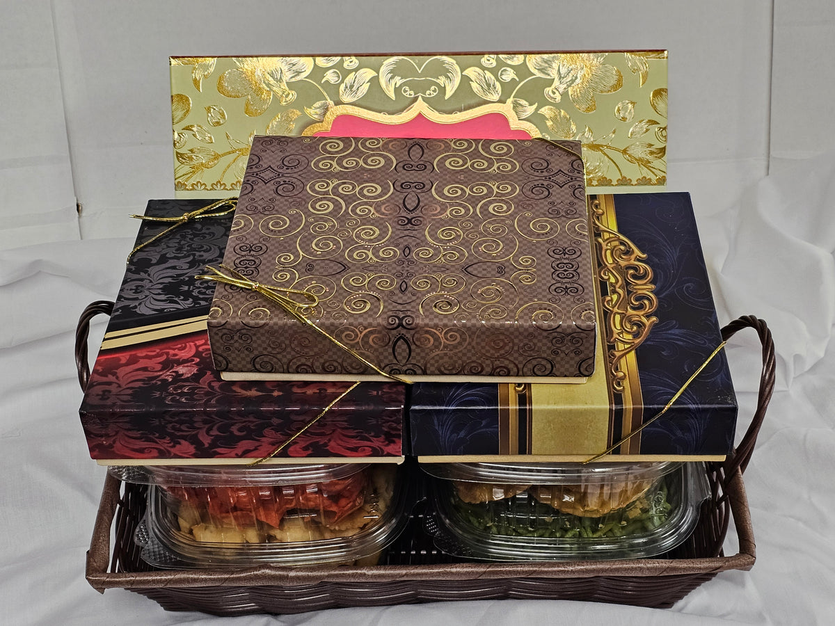 Brown Gift Basket