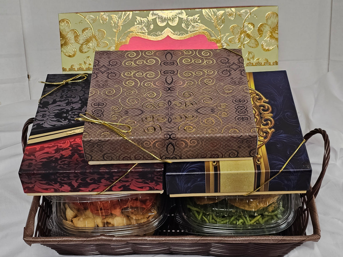 Brown Gift Basket