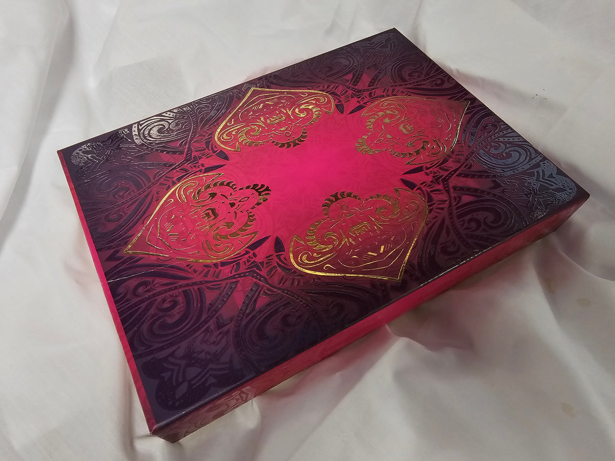 2LB Dark Pink & Gold Mix Sweets Gift Box