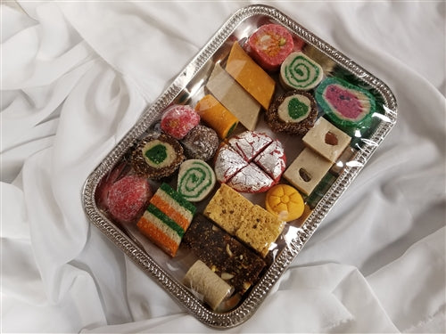 1.50 lb Mix Sweets Silver Tray