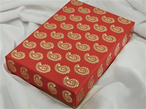 2lb Mix Sweets Red & Gold Cloth Gift Box
