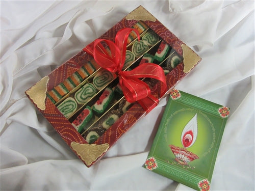 Diwali Special 2.50lb Mix Pista Sweets Bandini Gift Box