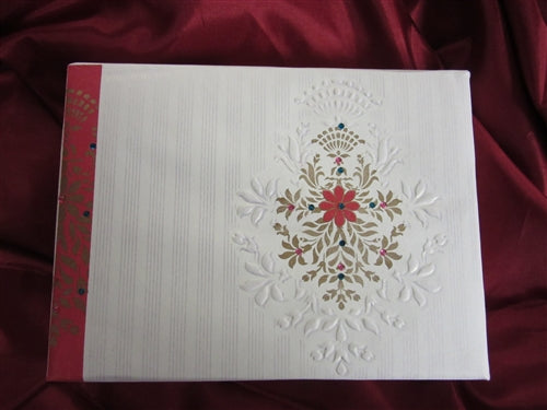 1LB Red and White Flower  Gift Box