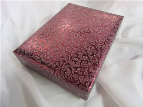 1lb Maroon Foil Cloth  Gift Box