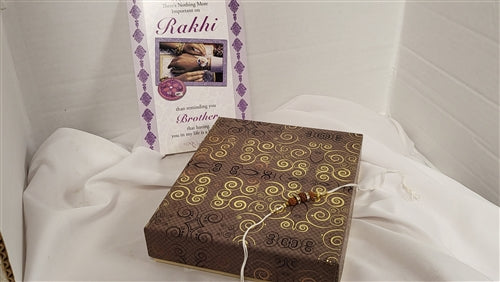 Rakhi 2lb Brown & Gold Gift Box